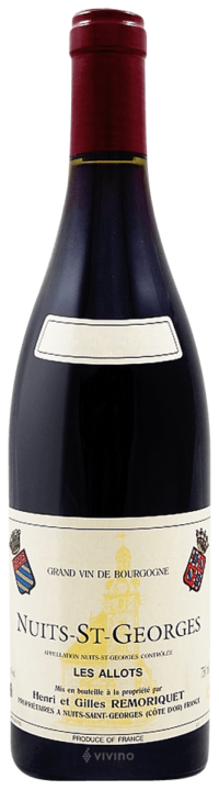 Domaine Remoriquet Nuits-Saint-Georges, 'Les Allots' 2020, Burgundy, France
