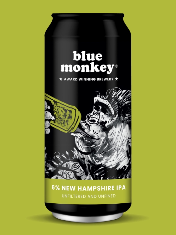 Blue Monkey New Hampshire IPA 440ml Can, Nottingham 6% ABV - Mr